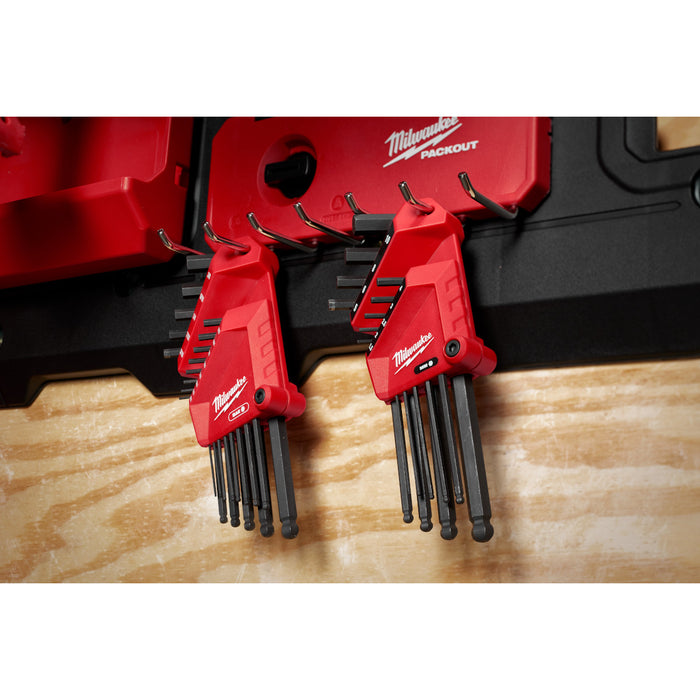 Milwaukee 9-Key Ball End L-Style Hex Key Set - Metric