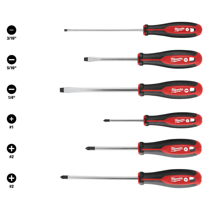 Milwaukee 6 pc. Screwdriver Kit
