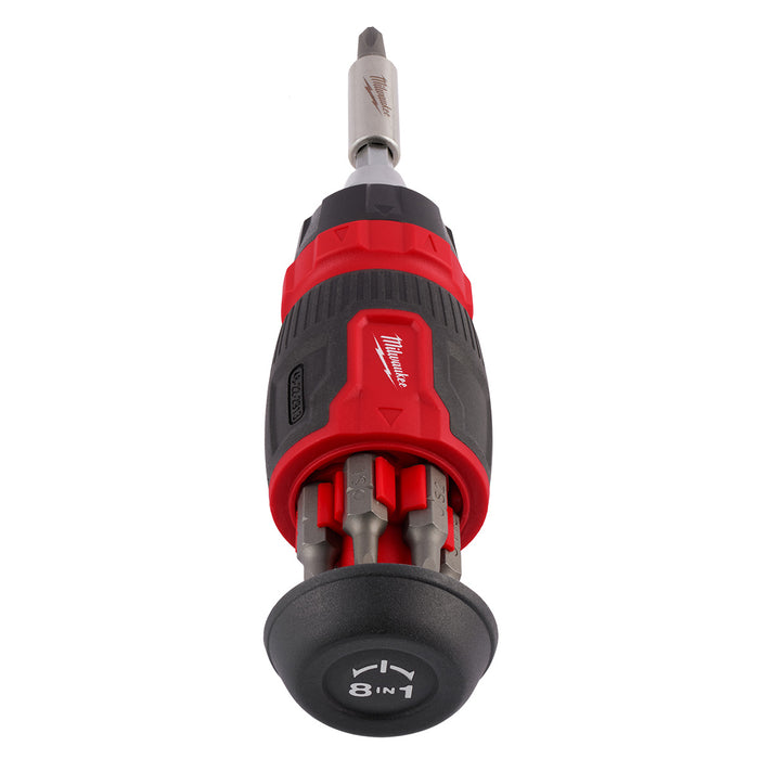 Milwaukee 8-in-1 Ratcheting Compact Multi-Bit Screwdriver