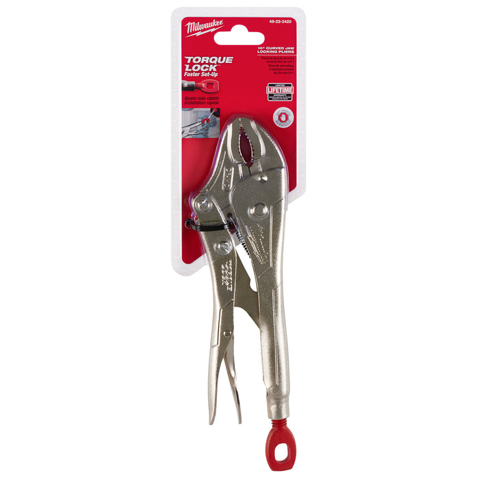 Milwaukee 10" TORQUE LOCK Curved Jaw Locking Pliers