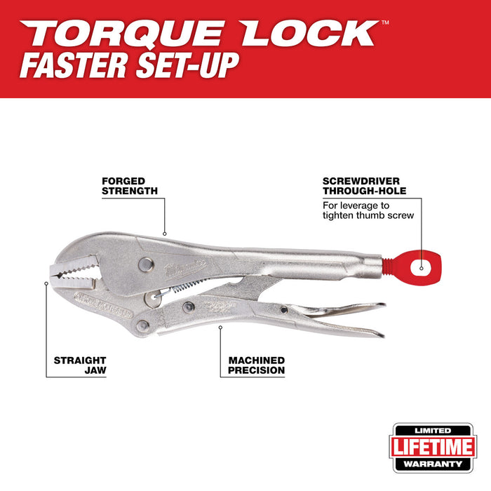 Milwaukee 7" TORQUE LOCK Straight Jaw Locking Pliers