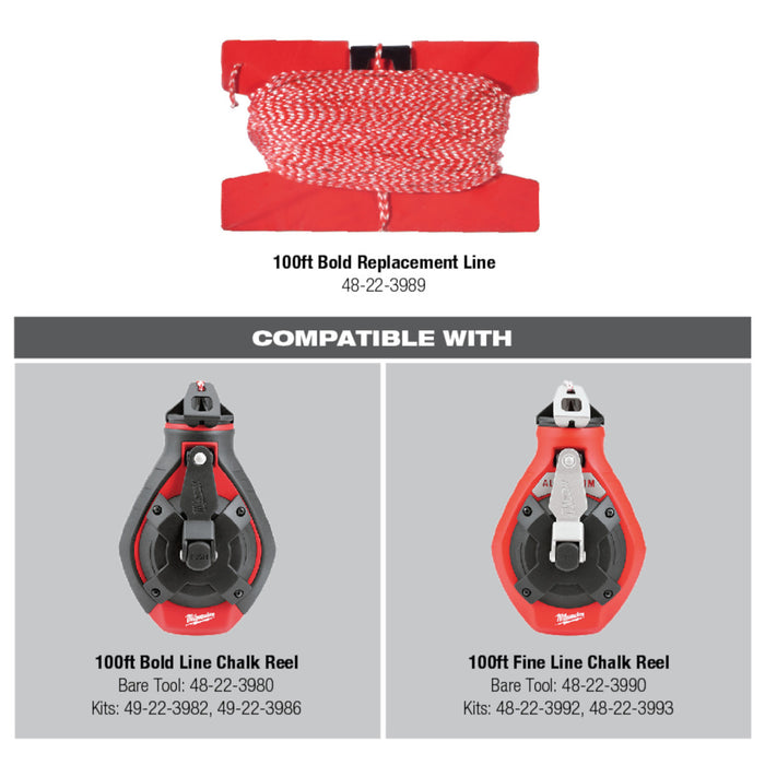 Milwaukee 100ft Bold Line Replacement Chalk Line