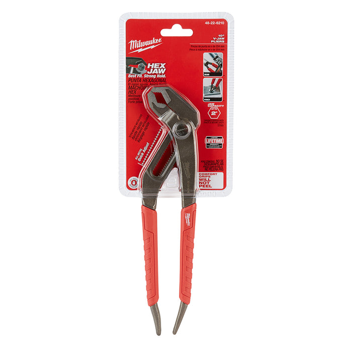 Milwaukee 10" Comfort Grip Hex-Jaw Pliers