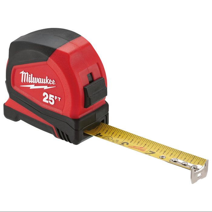 Milwaukee 25 ft. Compact Tape Measure (2 Pack)