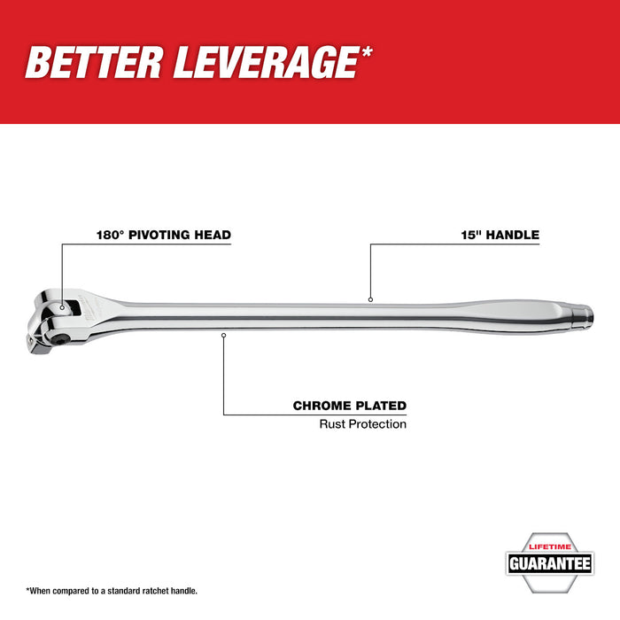 Milwaukee 1/2" Drive 15" Breaker Bar