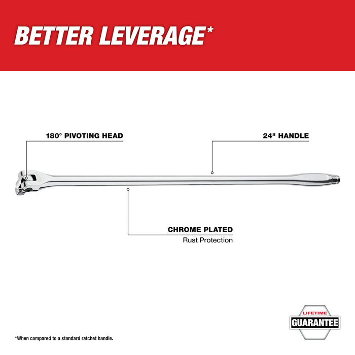 Milwaukee 1/2" Drive 24" Breaker Bar