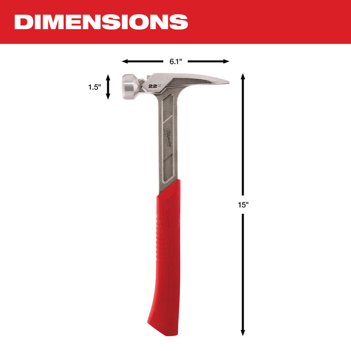 Milwaukee 22 oz. Smooth Face Framing Hammer