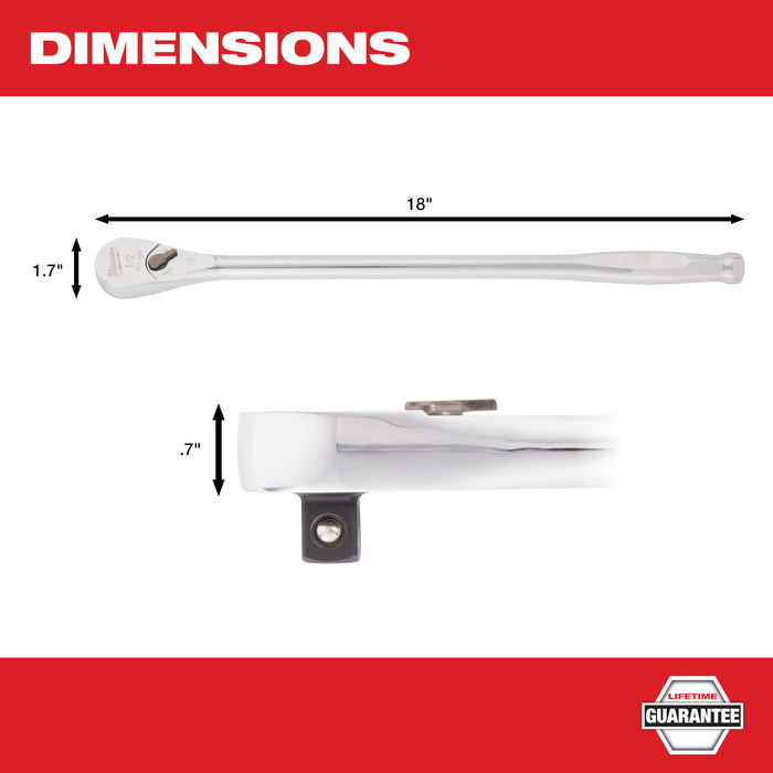 Milwaukee 1/2" Drive 18" Ratchet
