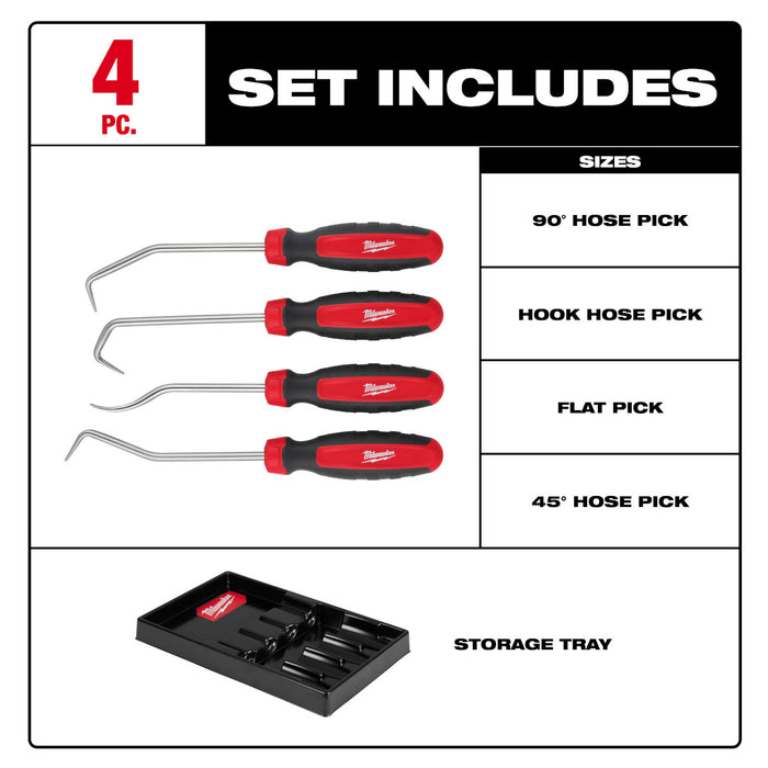 Milwaukee 4 pc. Hose Pick Set