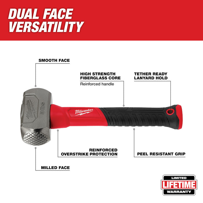 Milwaukee 3 lbs Fiberglass Drilling Hammer