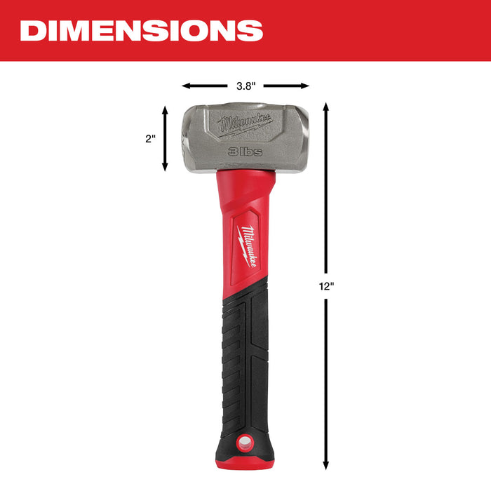 Milwaukee 3 lbs Fiberglass Drilling Hammer