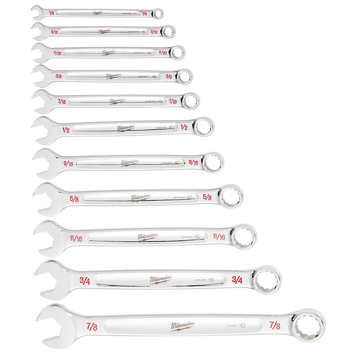Milwaukee 11 pc. SAE Combination Wrench Set