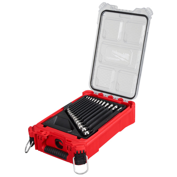 Milwaukee 15 pc. Metric Combination Wrench Set w/ PACKOUT™ Compact Organizer