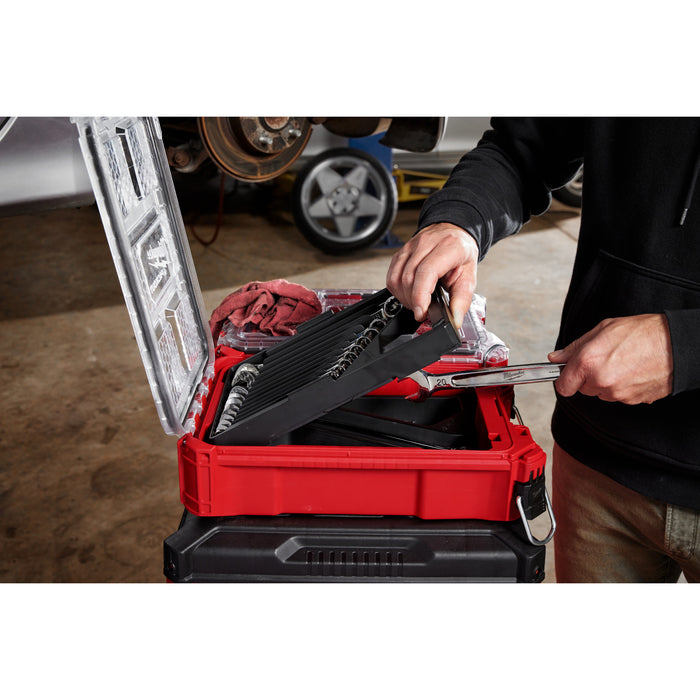 Milwaukee 15 pc. Metric Combination Wrench Set w/ PACKOUT™ Compact Organizer