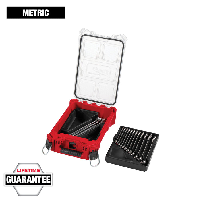 Milwaukee 15 pc. Metric Combination Wrench Set w/ PACKOUT™ Compact Organizer