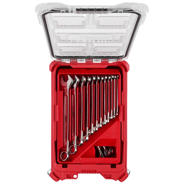 Milwaukee 15 pc. SAE Combination Wrench Set w/ PACKOUT™ Compact Organizer