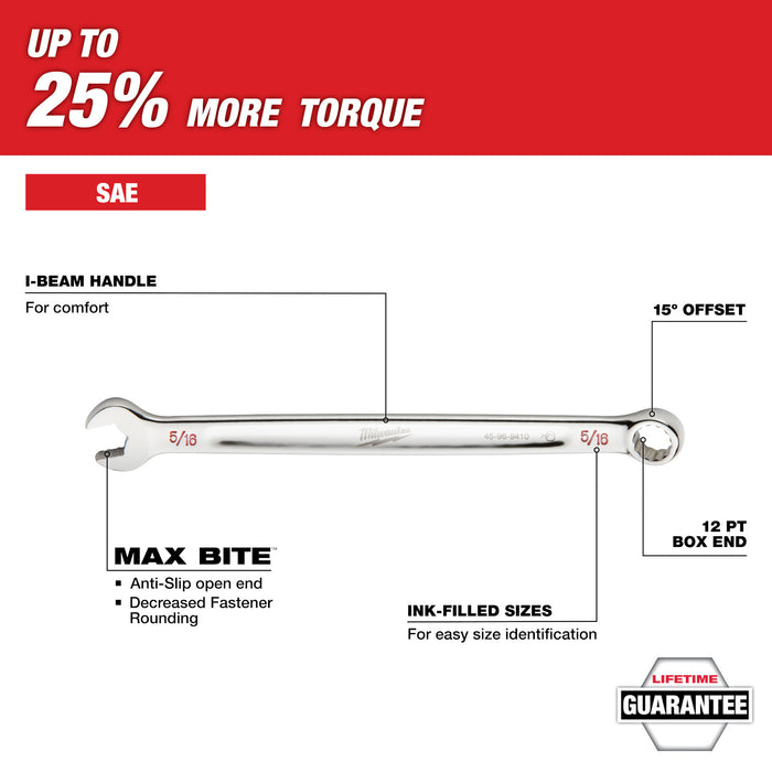 Milwaukee 15 pc. SAE Combination Wrench Set w/ PACKOUT™ Compact Organizer