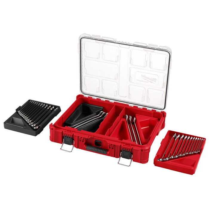 Milwaukee 30 pc. Metric & SAE Combination Wrench Set w/ PACKOUT Organizer