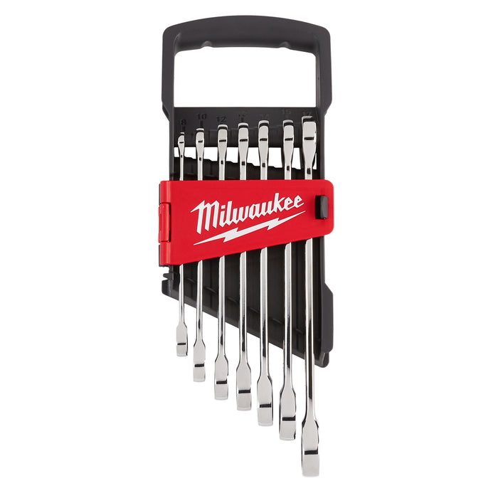 Milwaukee 7 pc. Ratcheting Combination Wrench Set - Metric