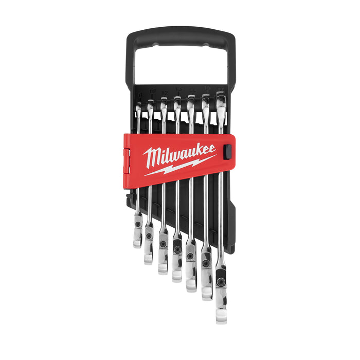 Milwaukee 7 pc. Metric Flex Head Ratcheting Combination Wrench