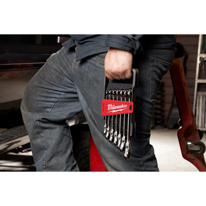 Milwaukee 7 pc. Metric Flex Head Ratcheting Combination Wrench