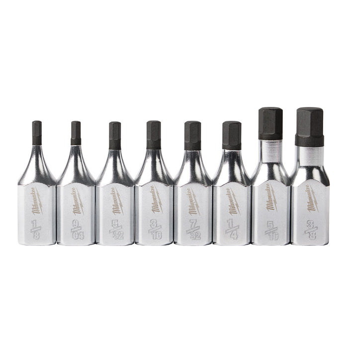 Milwaukee 8 pc. 3/8" Drive Hex Bit Socket Set - SAE