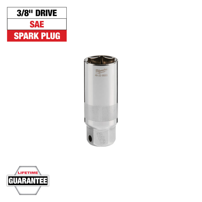 Milwaukee 3/8" Drive 13/16" Spark Plug Socket