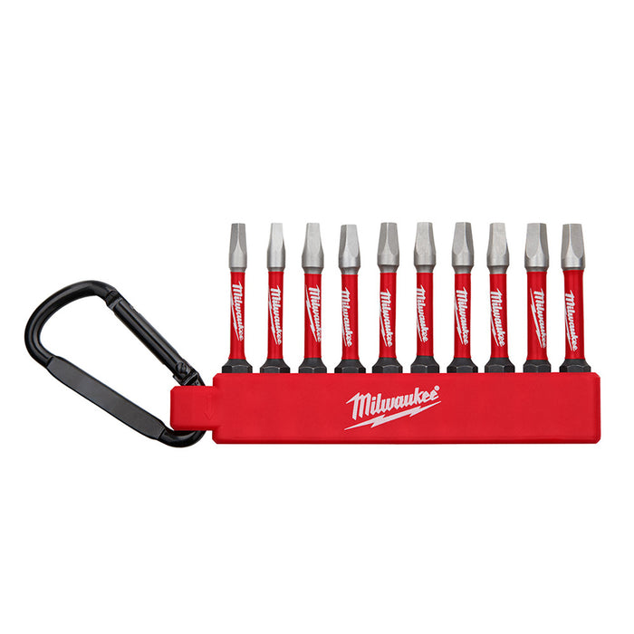 Milwaukee Carabiner Shockwave Bit Set - Square