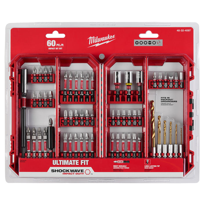 Milwaukee 60 pc. SHOCKWAVE Impact Duty Drill & Drive Set