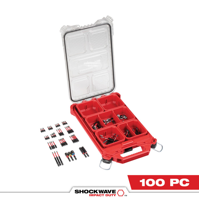 Milwaukee SHOCKWAVE 100 Piece PACKOUT Impact Driver Bit Set