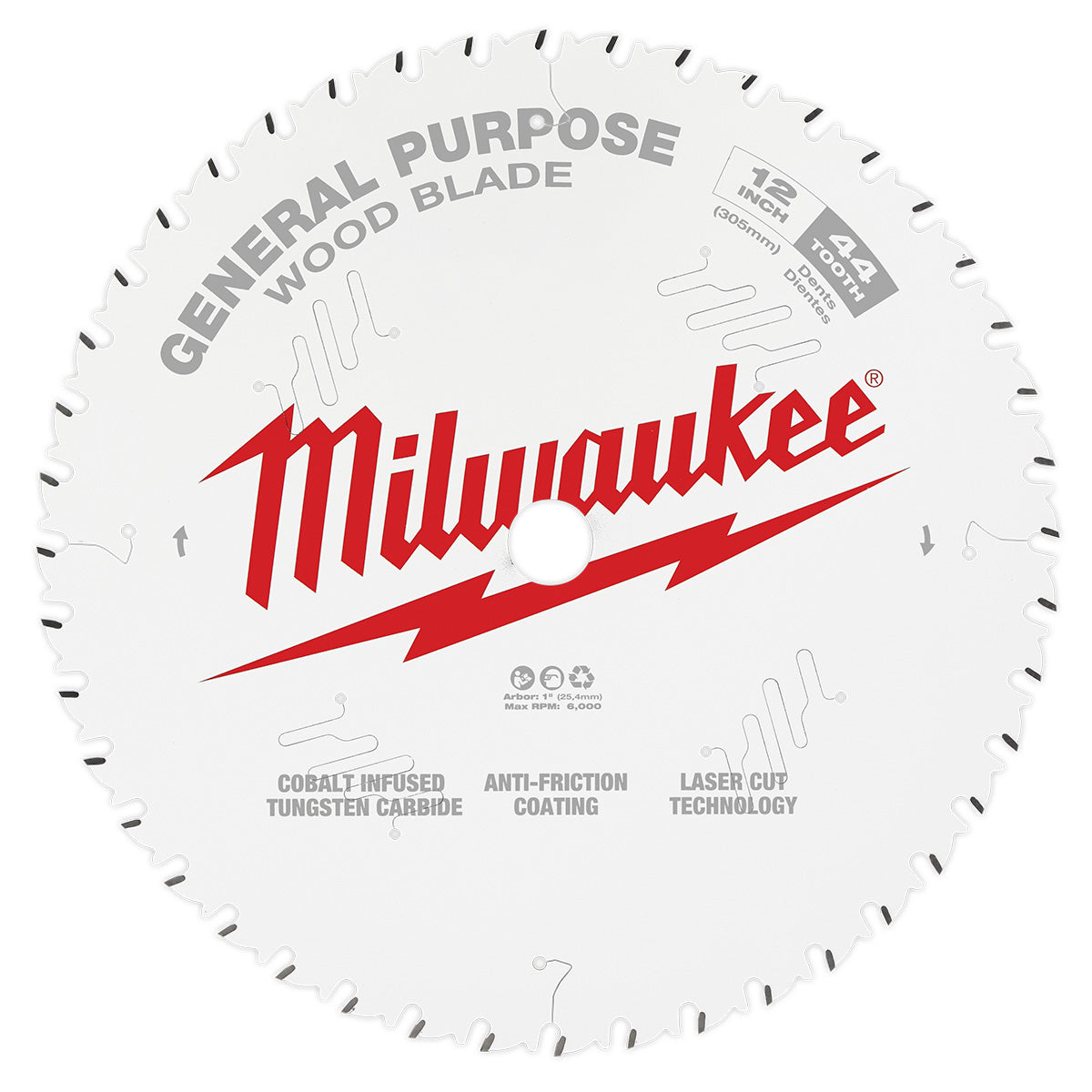 Milwaukee 12 X 44T General Purpose Circular Saw Blade Interline milwaukee-12-x-44t-general-purpose-circular-saw-blade-interline
