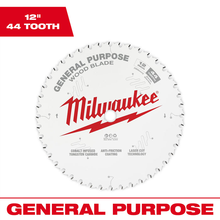 Milwaukee 12" x 44T General Purpose Circular Saw Blade