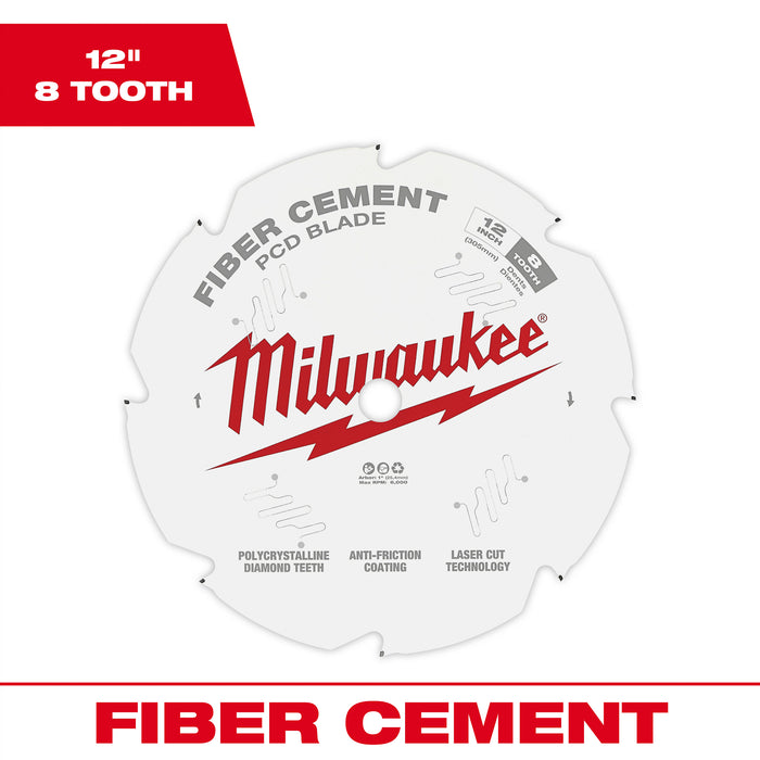 Milwaukee 12" PCD/Fiber Cement Circular Saw Blade