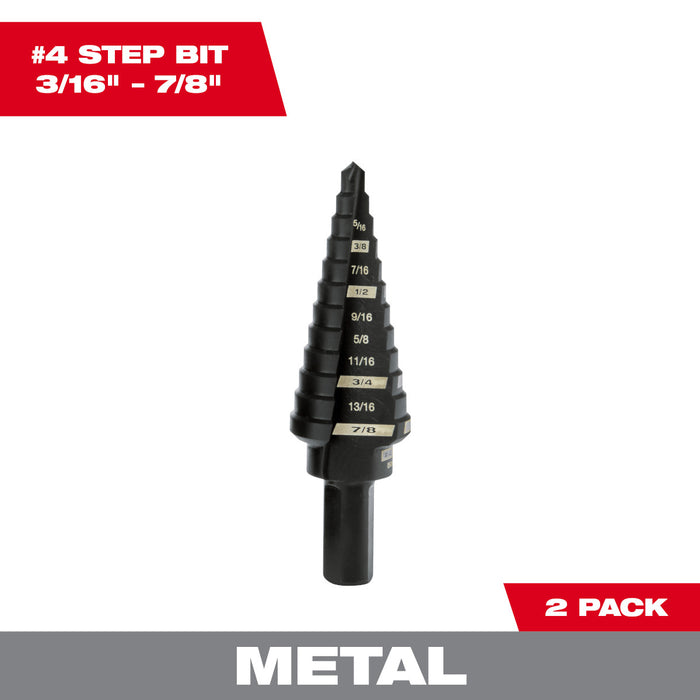 Milwaukee 2 pc. Step Drill Bit Set - #4