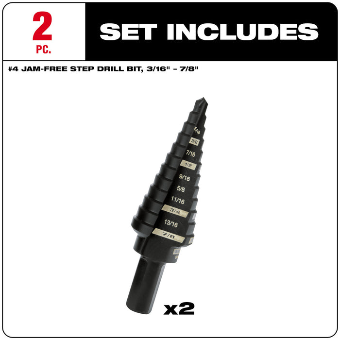 Milwaukee 2 pc. Step Drill Bit Set - #4