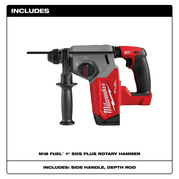 Milwaukee M18 FUEL Cordless 1" SDS Plus Rotary Hammer - Tool Only