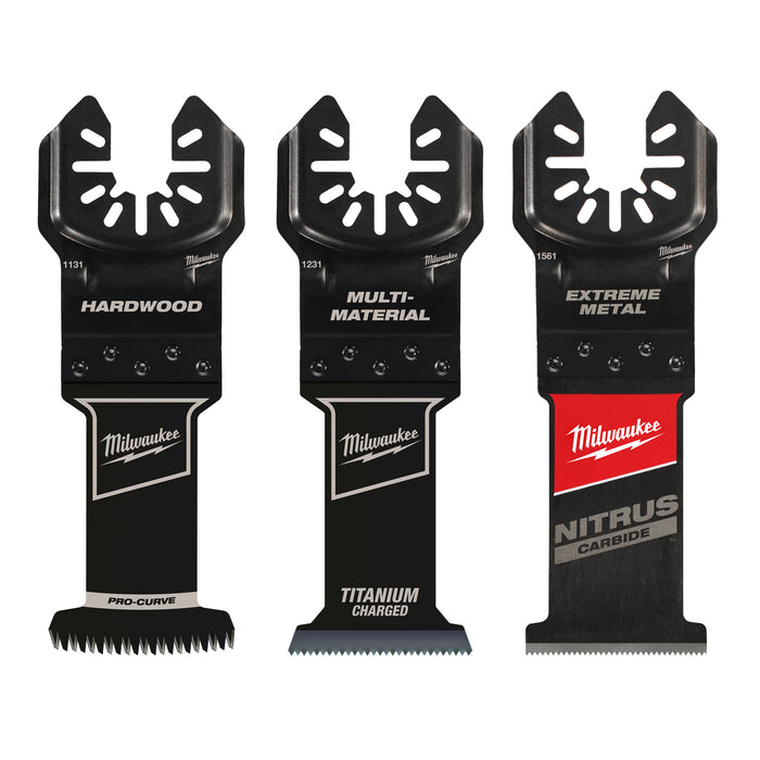 Milwaukee OPEN-LOK 3 pc. Oscillating Multi-Tool Blade Set