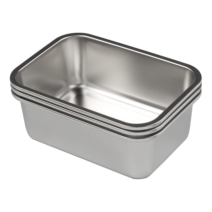 Milwaukee 3PK Stainless Steel Containers For M18 Jobsite Lunch Warmer