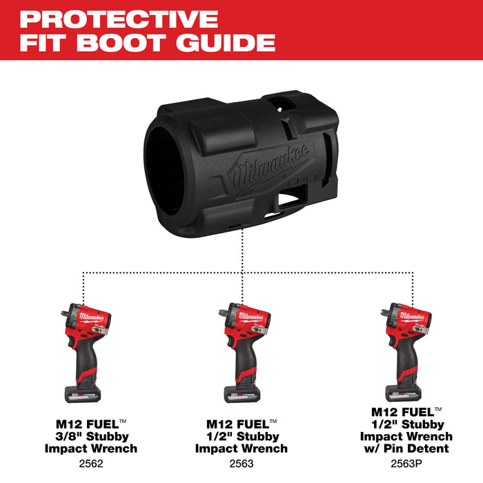 Milwaukee M12 FUEL™ Stubby Impact Wrench Protective Boot