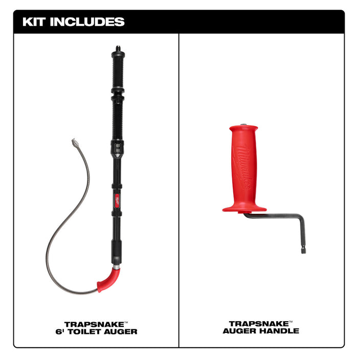 Milwaukee TRAPSNAKE 6ft Toilet Auger