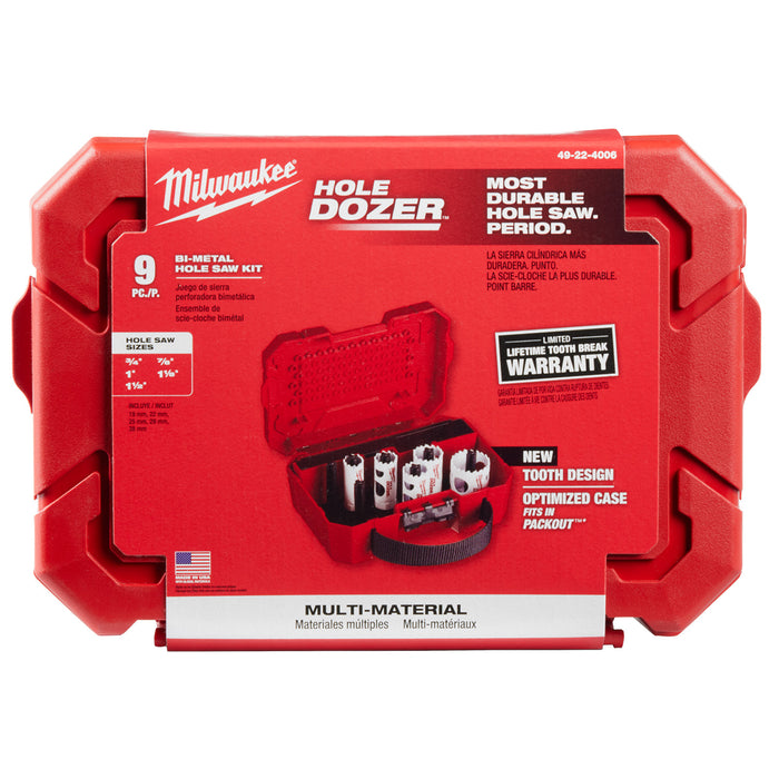 Milwaukee 9 pc. HOLE DOZER™ General-Purpose Hole Saw Kit