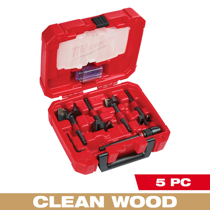 Milwaukee 5 pc. SWITCHBLADE Selfeed Bit Plumber's Kit