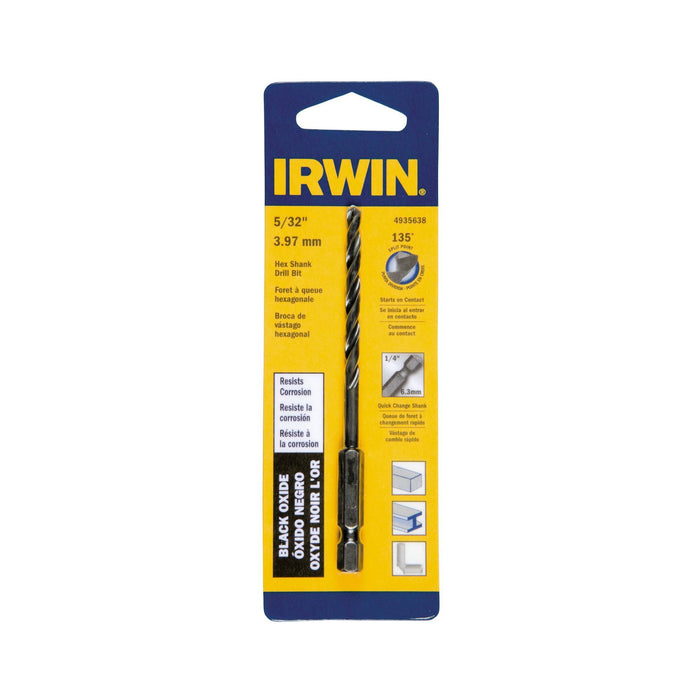 Irwin Black Oxide Hex Shank Drill Bit