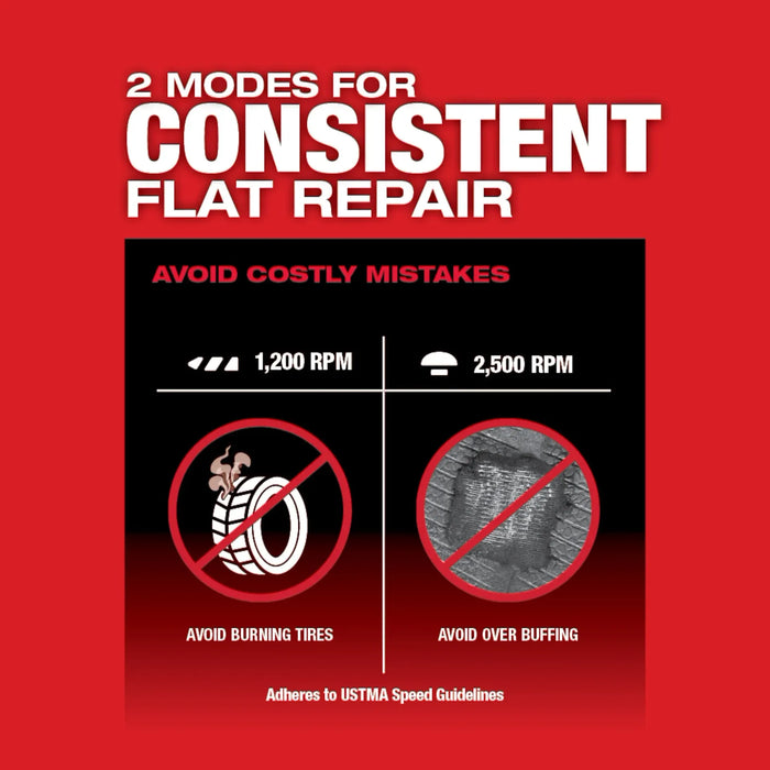 Milwaukee M12 FUEL Low Speed Tire Buffer - Tool Only