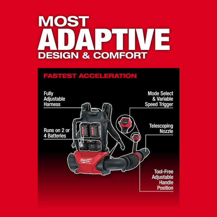 Milwaukee M18 FUEL™ Dual Battery Backpack Blower Kit