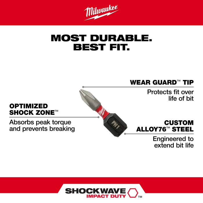 Milwaukee SHOCKWAVE Impact Duty Driver Bit Set - 13 pc.