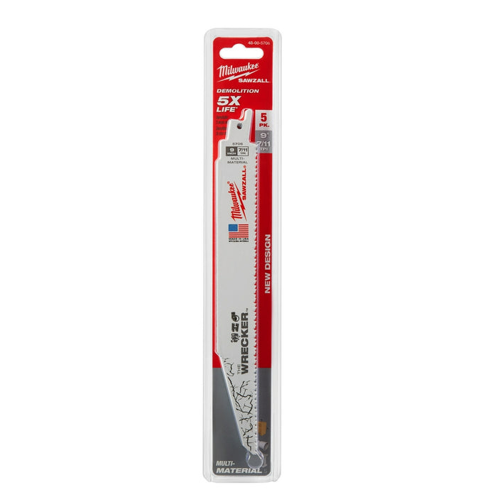 Milwaukee SAWZALL® The WRECKER Multi-Material Blades