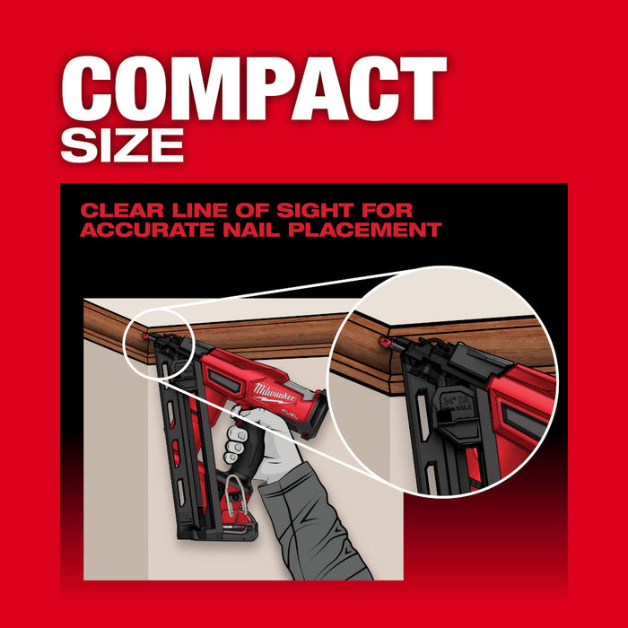 Milwaukee M18 FUEL™ 15 Gauge Finish Nailer - Tool Only