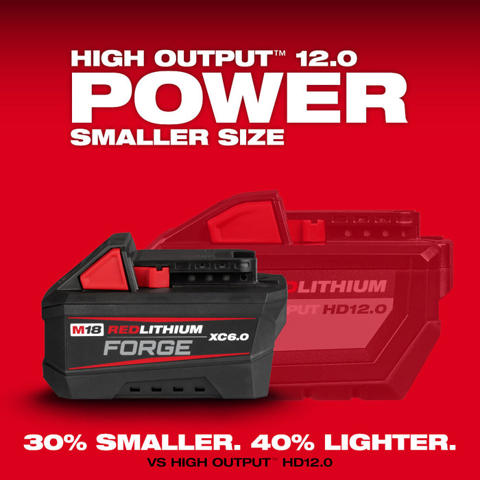 Milwaukee M18™ Dual Bay Super Charger Starter Kit w/ 2 XC6.0 FORGE™ Batteries