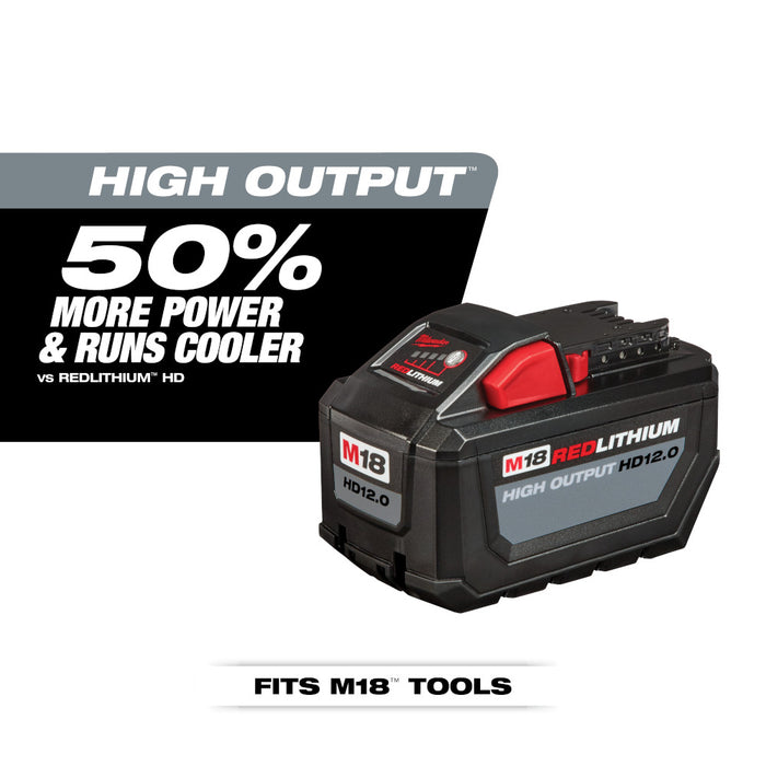 Milwaukee M18 REDLITHIUM HIGH OUTPUT HD 12.0Ah Battery